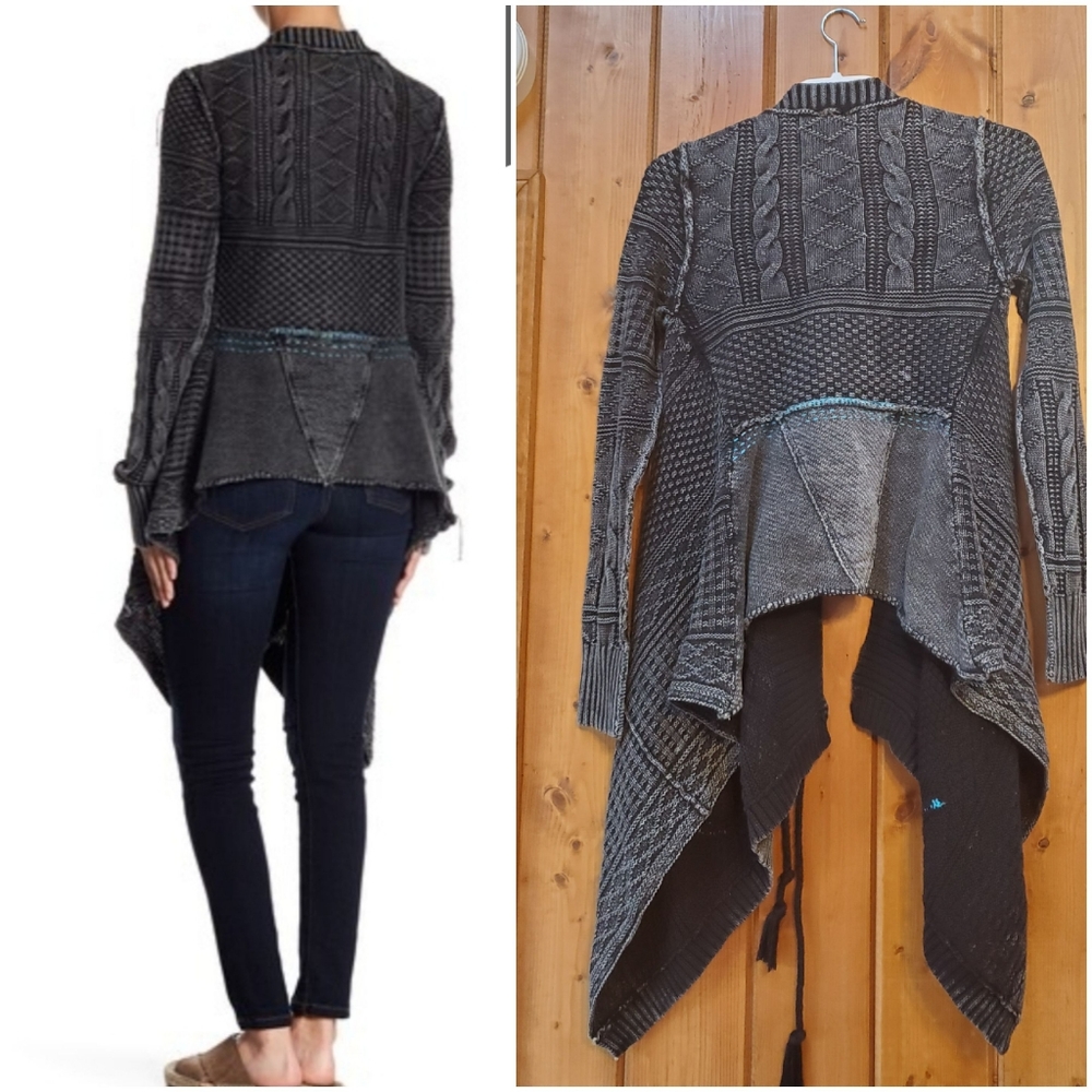 TRADE FREE PEOPLE All Washed Out Cardigan XS EUC! - Picture 6 of 8